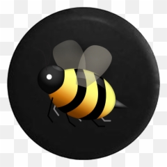 Honey Bee Text Emoji - Bumblebee Jeep Tire Cover,Honey Bee Emoji