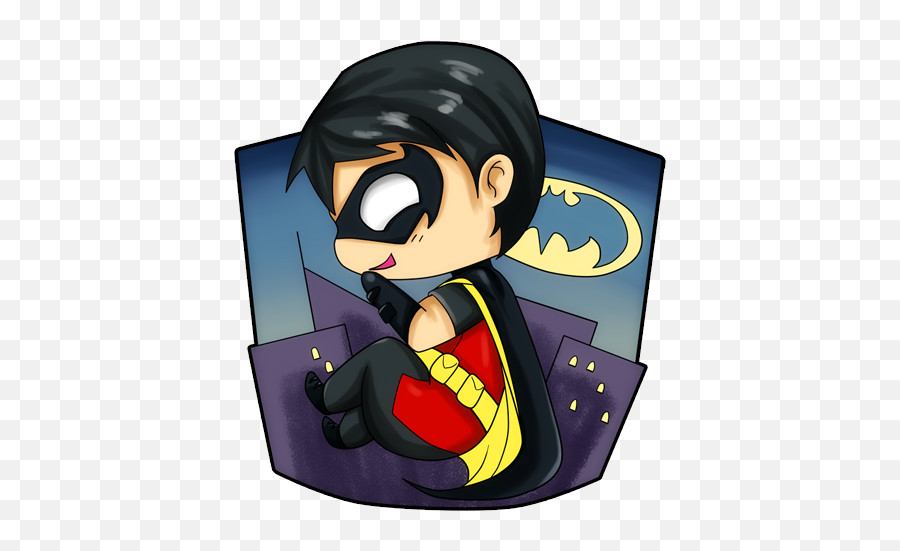 Robin - Young Justice Baby Chibi Emoji,Justice League Fanfiction Robin Emotion