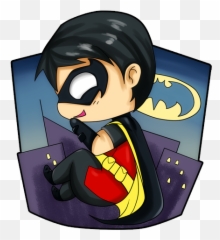 Robin - Young Justice Baby Chibi Emoji,Justice League Fanfiction Robin Emotion