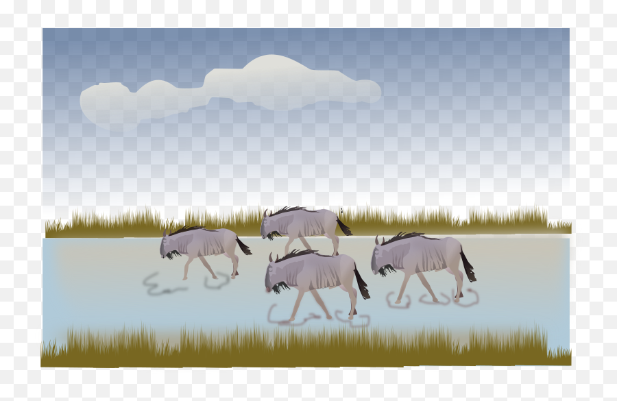 Loved By - Openclipart Vector Graphics Emoji,Wildebeest Animated Emoticon