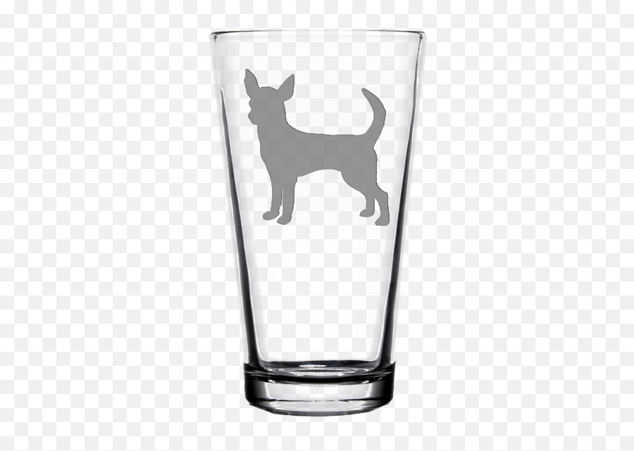 Cookware Dining U0026 Bar Chihuahua Dog Etched Pint Glass142 - Deer Chihuahua Black Emoji,Emoji Beer Glasses