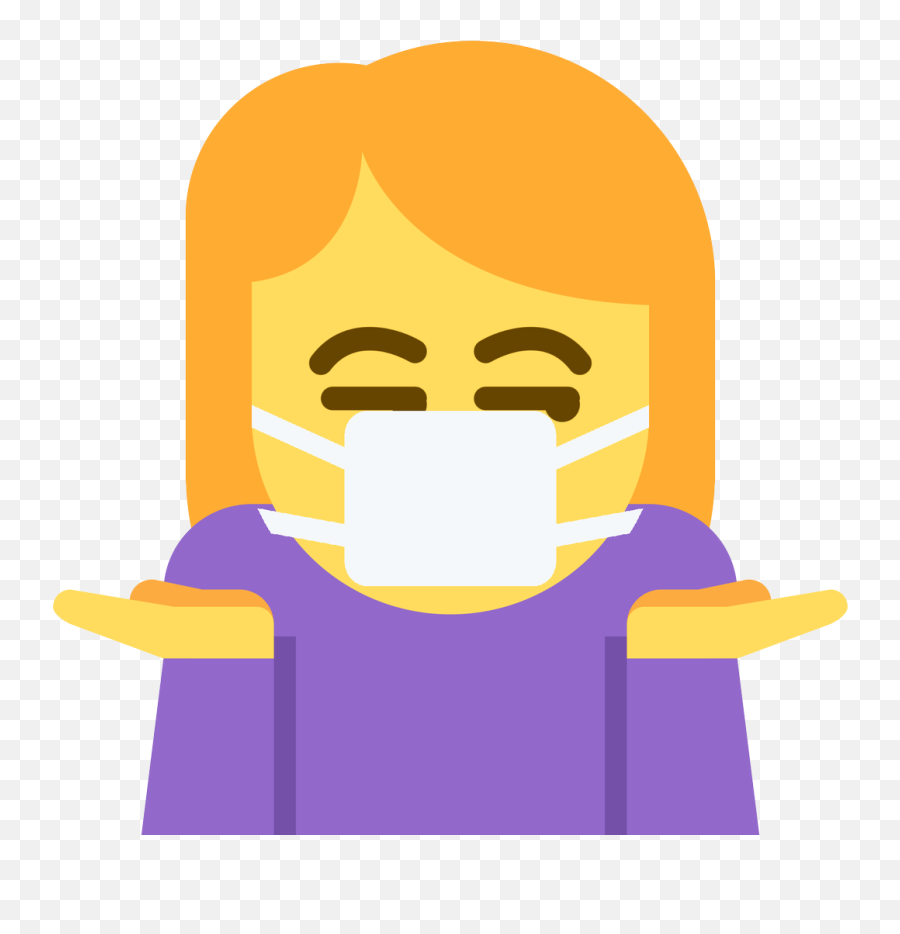 Person Shrugging Unamused Face Mask - Fictional Character Emoji,Unamused Emoji