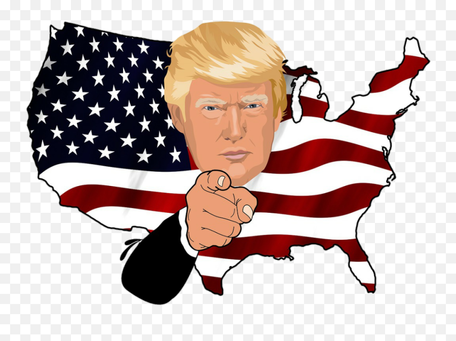 Donaldtrump Caricatura Mapa Usa Sticker By Zeezii - Trump Face On Us Map Emoji,Estados Unidos Banderas Emojis Png Donaldtrump Caricatura Mapa Usa Sticker By Zeezii - Trump Face On Us Map Emoji,Estados Unidos Banderas Emojis Png