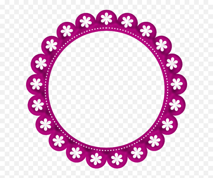 Purple Round - Moldura Redonda Azul Png Clipart Full Size Moldura Redonda Png Rosa Emoji,Puple , Blue, Yellow Backaround With Emojis On The Corners