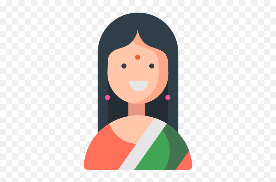 Avatar India Oriental Asian Indian People Woman Icon - Indian People Cartoon Png Emoji,Avatar Diversity Emoji