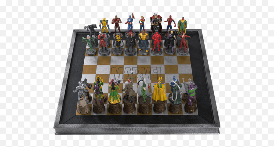 Ajedrez De Marvel Marvel Chess Collection - Marvel Chess Set Emoji,Como Aparecen Los Emojis De Los Avengers