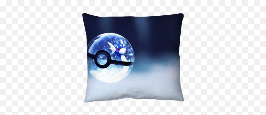 Dratini Pillow Cover Pixers - Pokemon Pokeball Wallpaper Hd Emoji,Dratini Emoticon