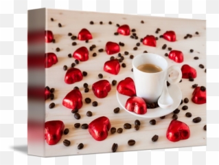 Chocolate Hearts And Coffee Beans - Saucer Emoji,Emotion Code Chocolate