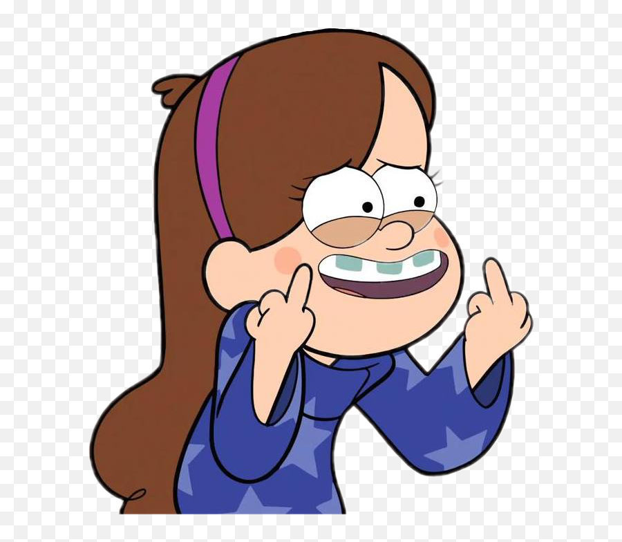 Mabel Mable Gravityfalls Disney Sticker By George - Mabel Meme Emoji,Flip Off Finger Emoji