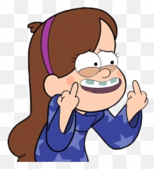 Mabel Mable Gravityfalls Disney Sticker By George - Mabel Meme Emoji,Flip Off Finger Emoji