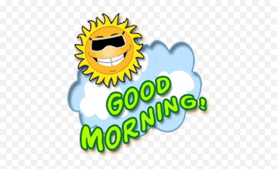 Good Morning Stickers - Good Morning Clipart Emoji,Good Morning Emoticons Images