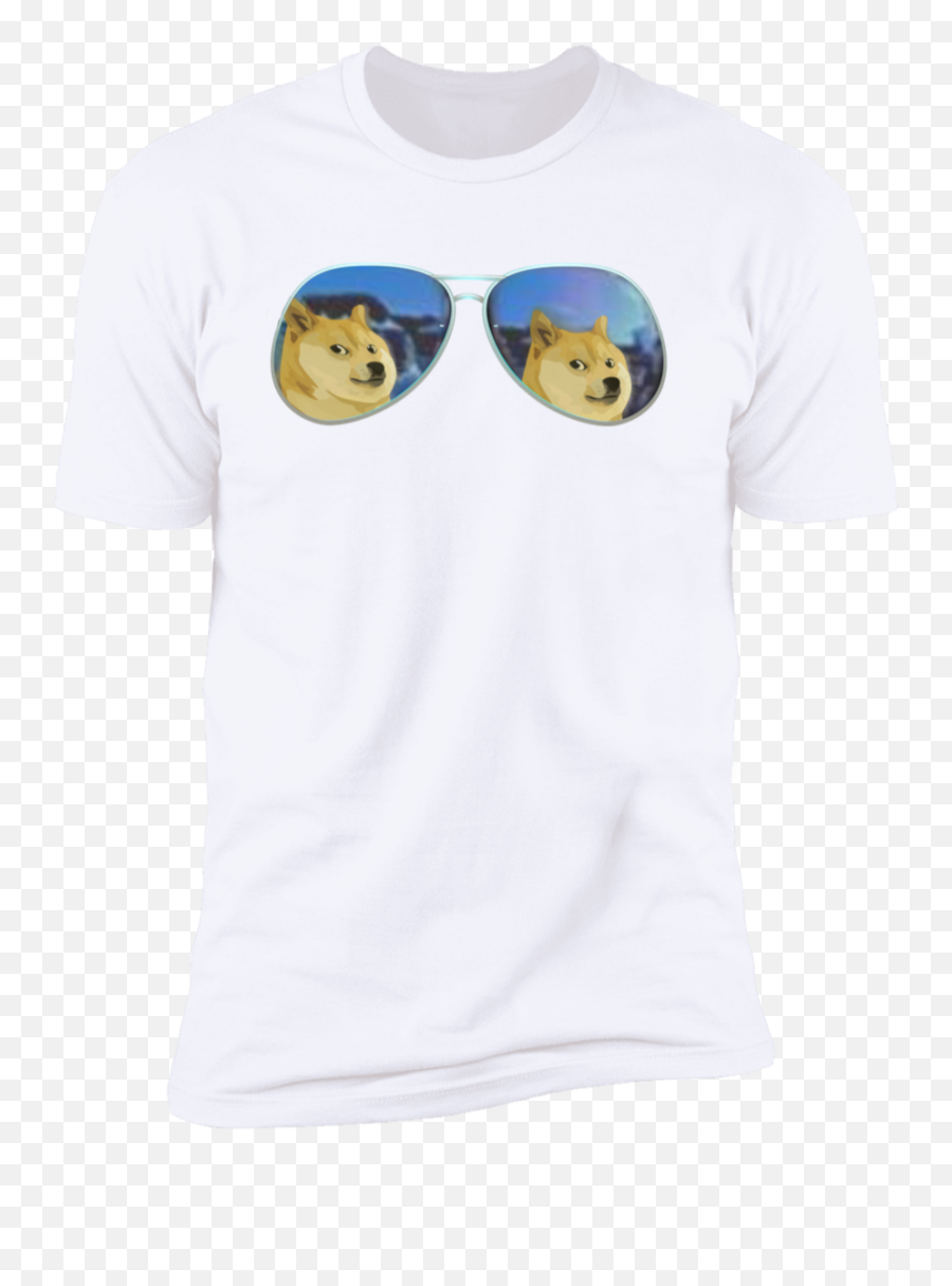 Doge Shades Premium Short Sleeve T - Shirt U2013 Ampions A Fan Happy Emoji,Lord Of The Rings Emoticon