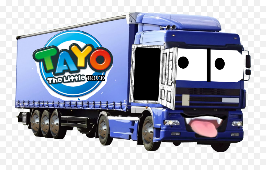 Tayo Truck Sticker - Camion De Transport Png Emoji,Semi Truck Emoji