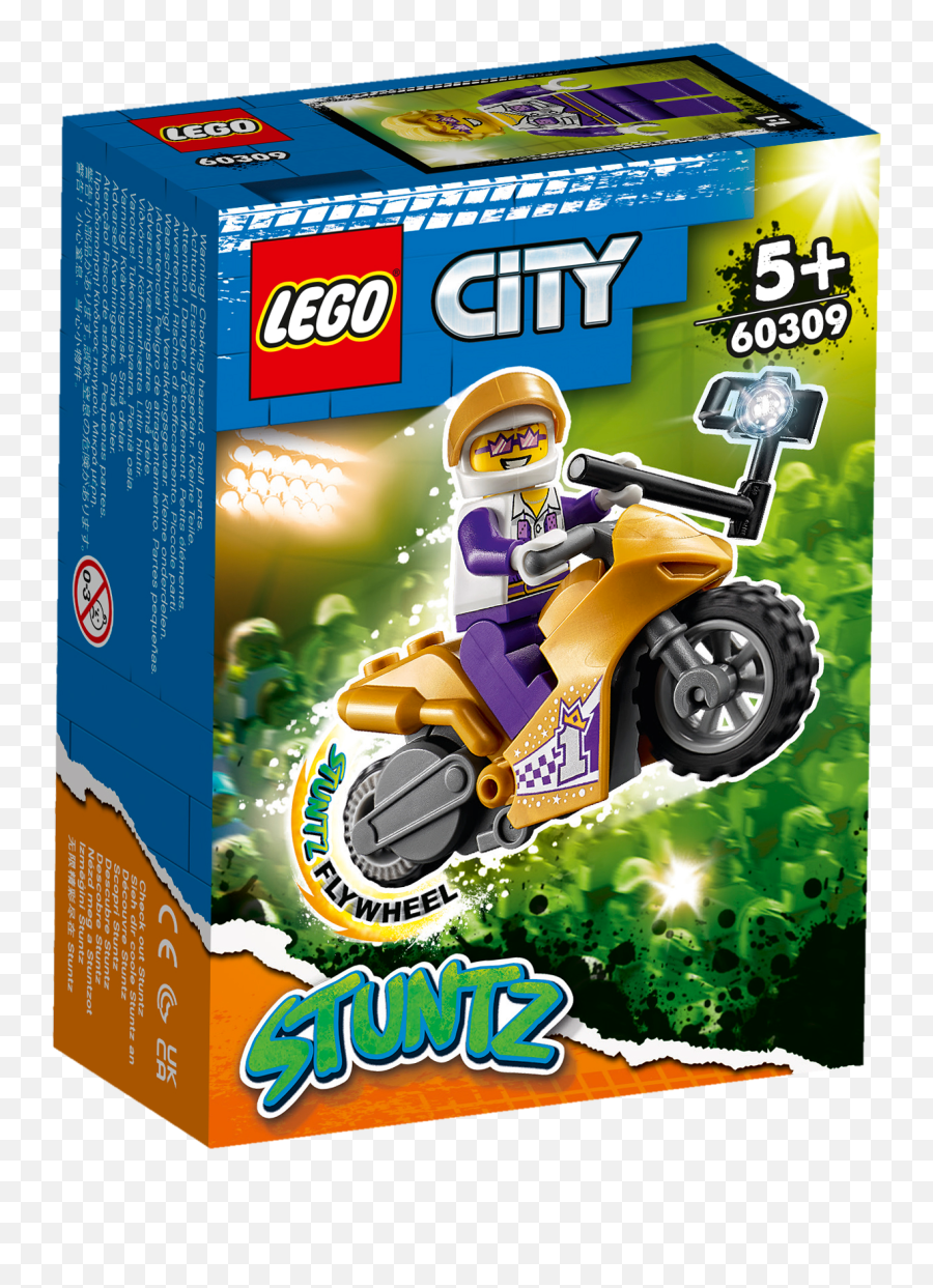 Motocicleta De Acrobacias Para Selfies 60309 - Conjuntos Emoji,Emotion Taça De Ouro