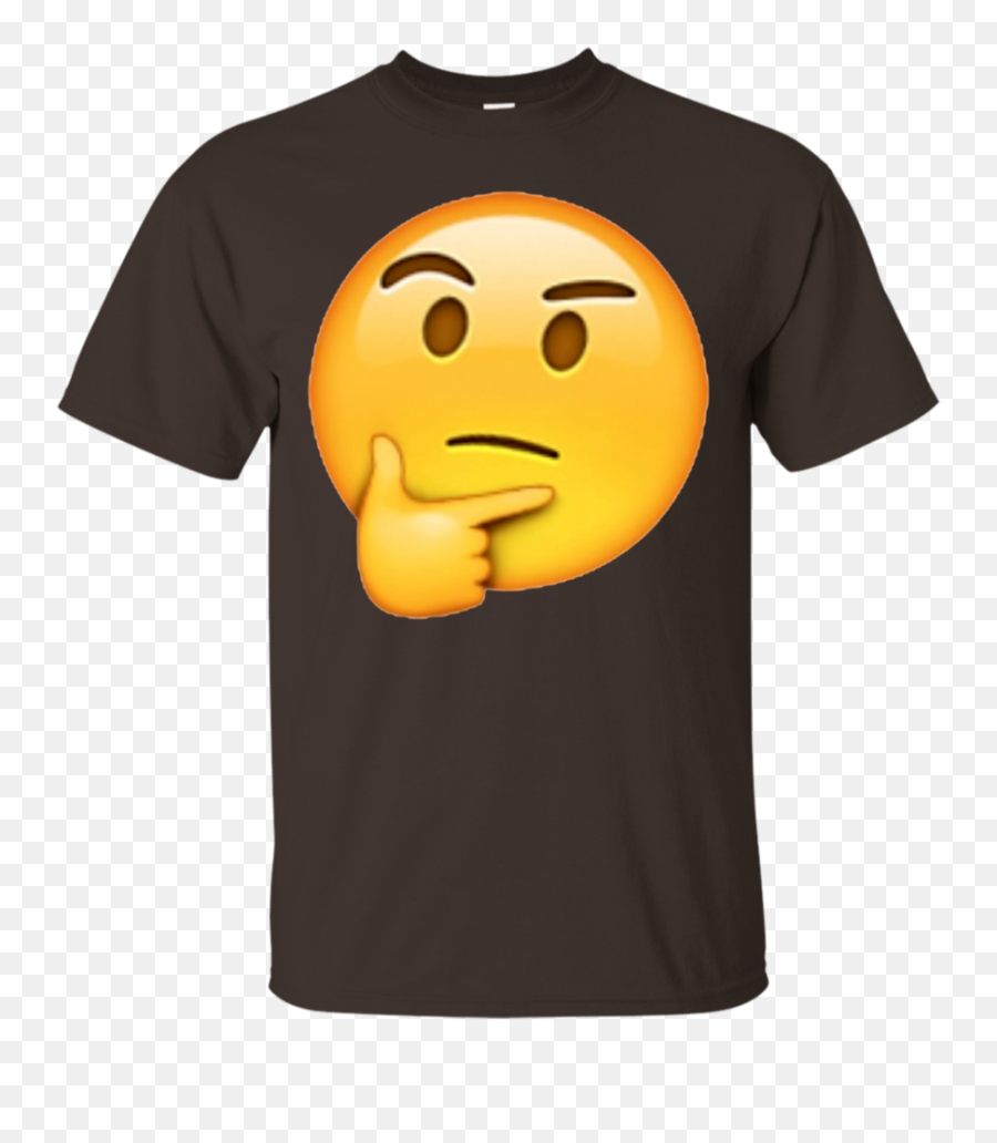 Skeptical Thinking Eyebrow Raised Emoji - Sunflower Pot Leaf Shirt,Thinking Emoji Shirt