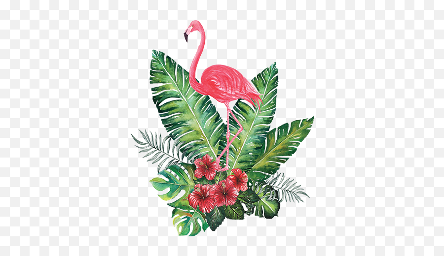 Travel Tropical Beautiful Like4like Sticker By Liv - Flamingo Tropical Painting Emoji,Tumblr Emoji Challenge