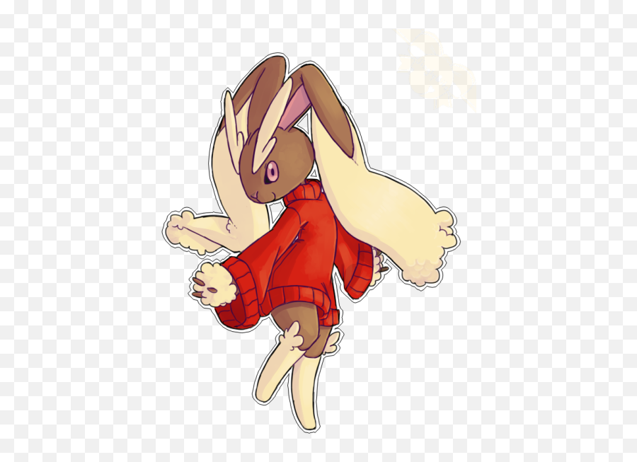 Lopunny Wearing A Sweater Pokémon Know Your Meme Emoji,Wearing A Sweater Emoticon