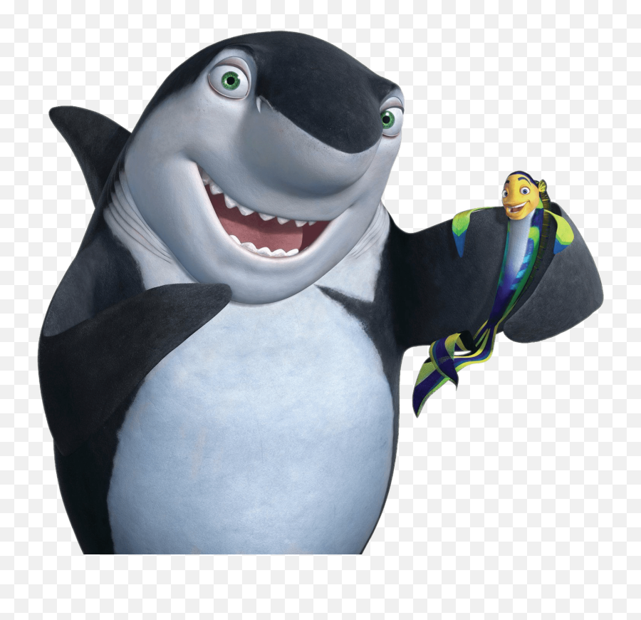 Lenny The Shark Holding Oscar Pnglib U2013 Free Png Library Emoji,Shark Laugh Emoji