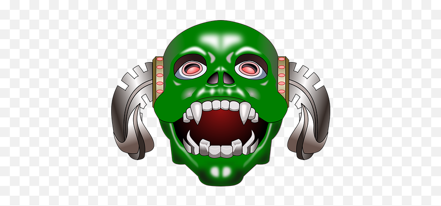 500 Free Devil U0026 Demon Illustrations Emoji,Demon Mask Looking To The Right Emoji