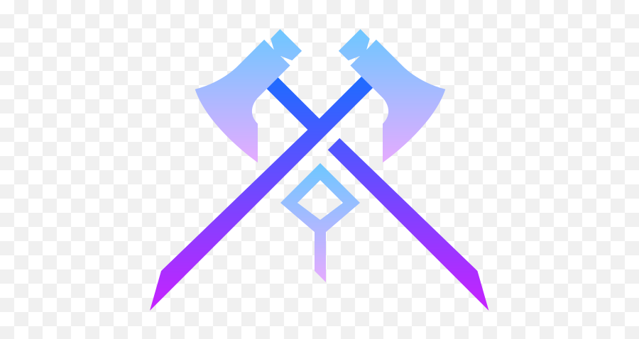 New World Icon In Gradient Line Style Emoji,Axe Emoji