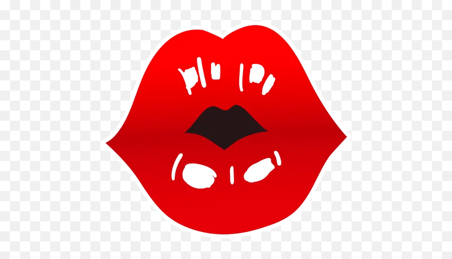 Lovely Lips - Stickers For Whatsapp Emoji,Memoji Fangs