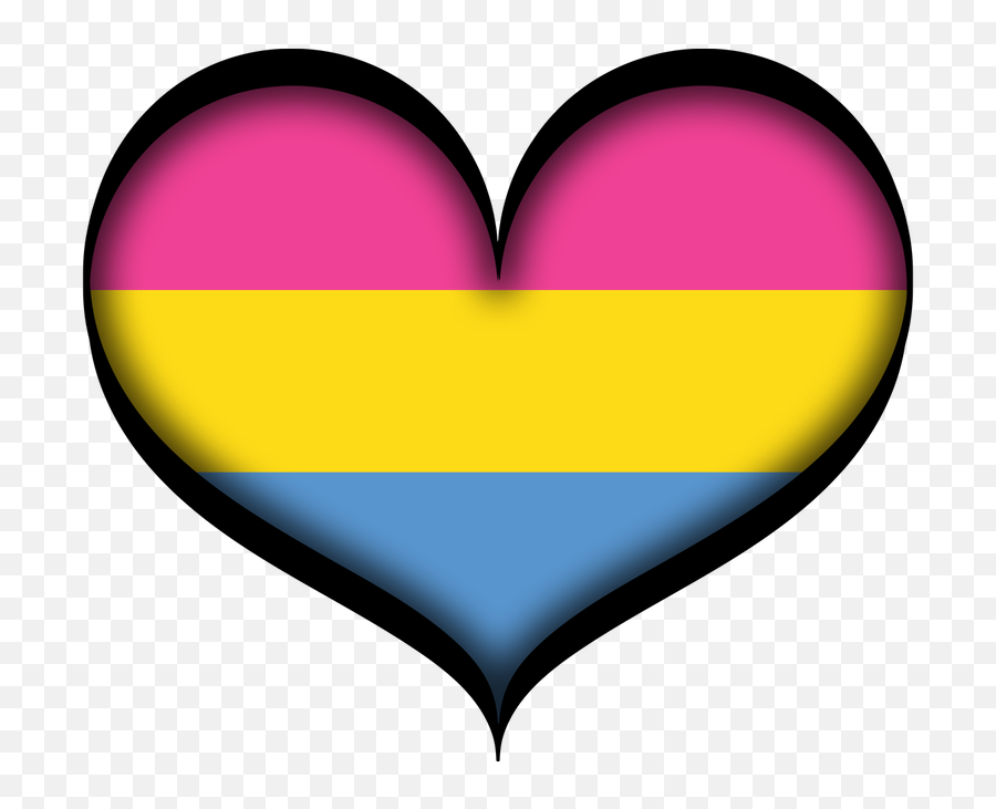 Pansexual Heart - Live Loud Graphics Emoji,Asexual Hearts Emoji