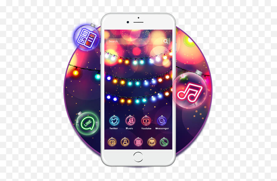 Neon Bling Lights Themes Hd Wallpapers 3d Icons U2013 Apps I - Dot Emoji,Rasta Emoji Iphone