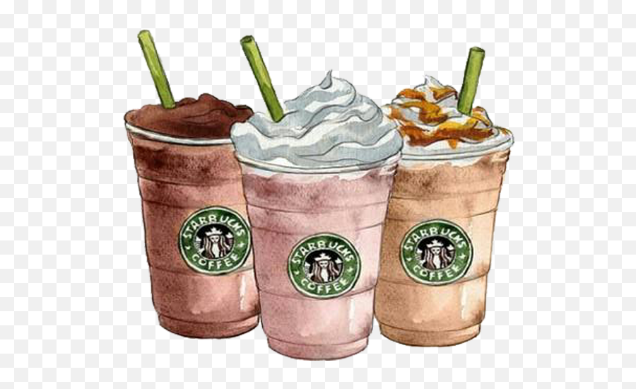 Download Coffee Frappuccino Ice Starbucks Drawing Cream - Starbucks Coffee Png Emoji,Starbucks Emoticon
