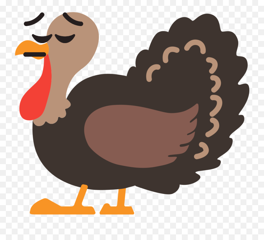 Turkey Emoji Clipart - Turkey Emoji Png,Android Bird Emoji