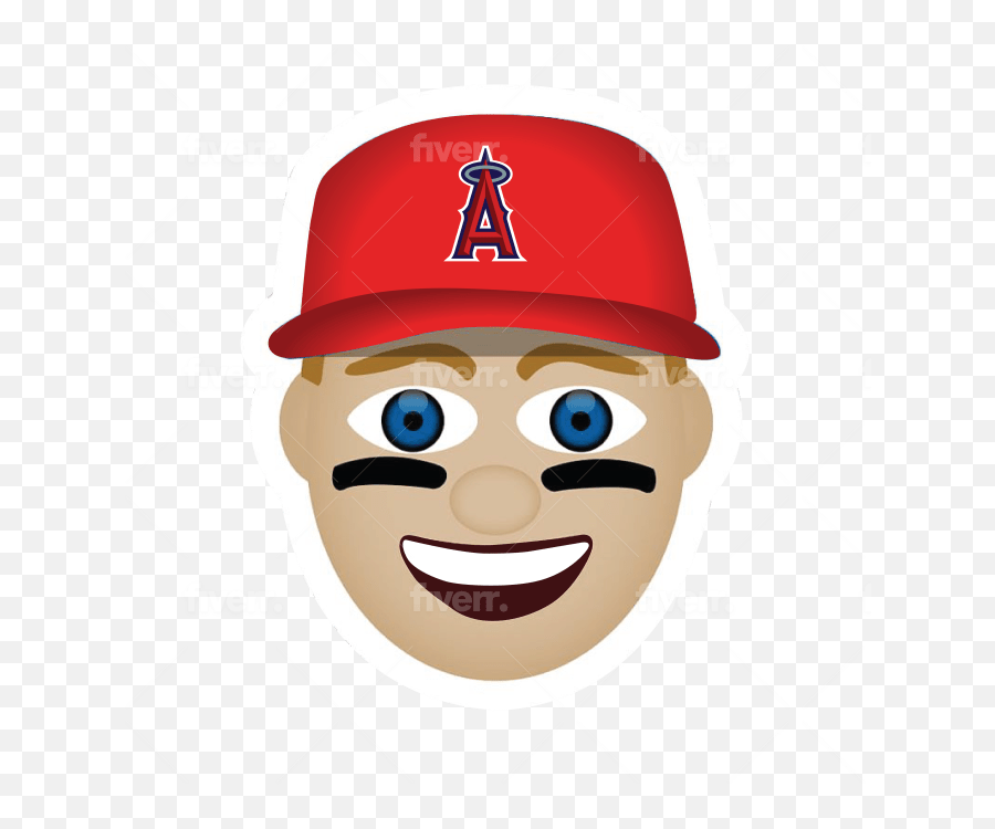Draw Custom Emoji Chat Stickers Or Any Emoticons - Los Angeles Angels Circle,How To Draw An Emoji