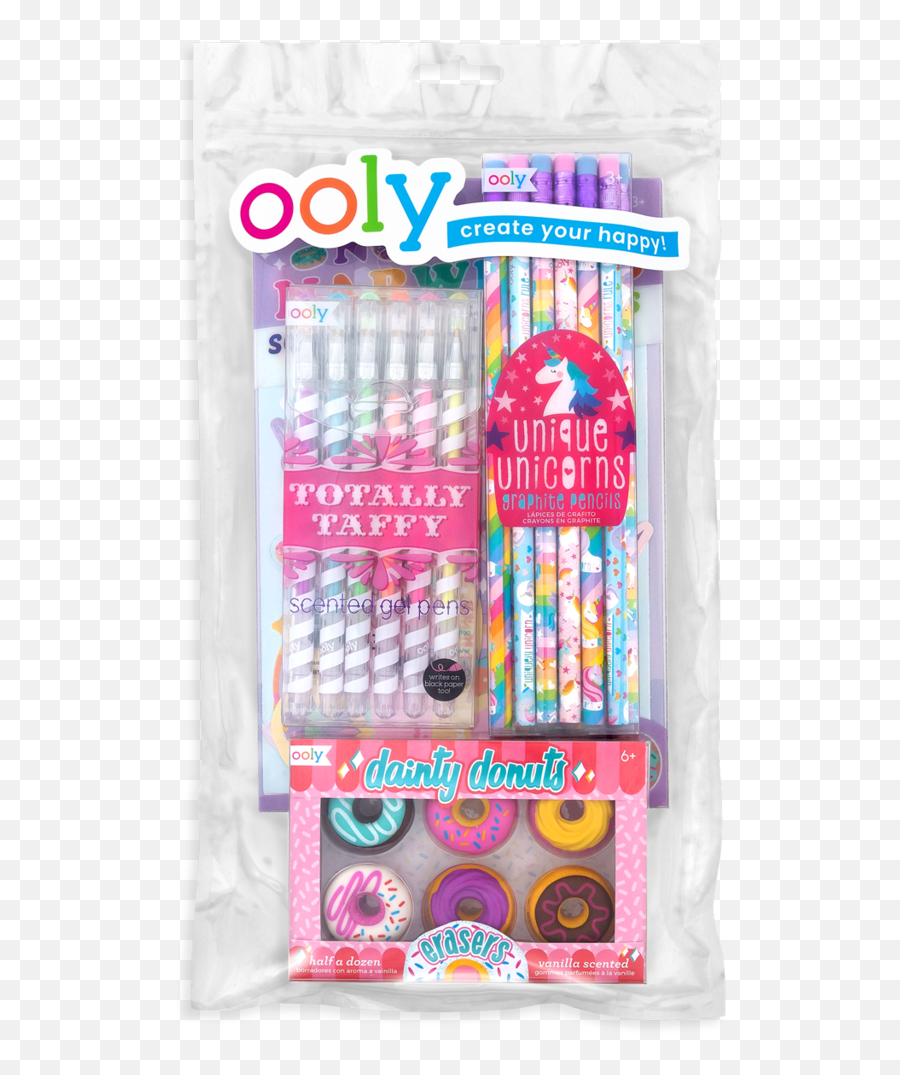 Fantasy Confections Happy Pack - Ooly Happy Pack Emoji,Emoji Pencil Case Amazon