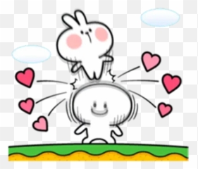 Spoiled Rabbit Whatsapp Stickers - Stickers Cloud Akirambow Spoiled Rabbit Love Emoji,Dancing Rabbit Emoticon