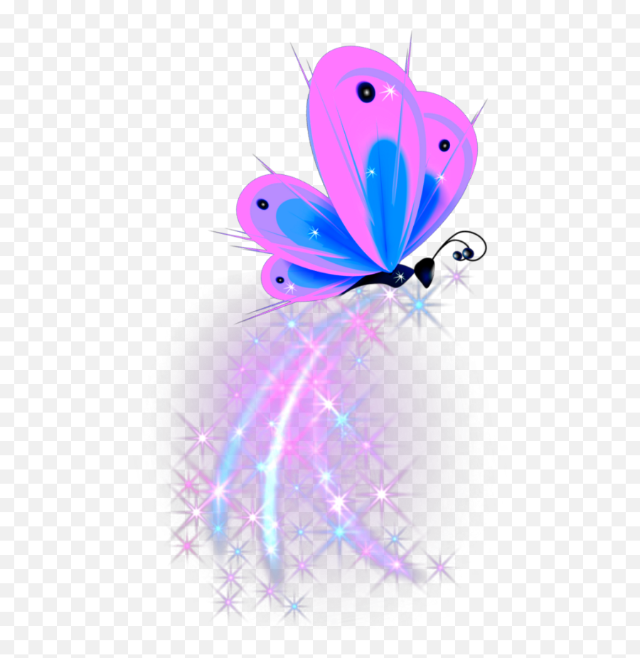 Ftestickers Butterfly Sparkle Pink Purple - Pink Sparkle Girly Emoji,Butterfly Emoji Png