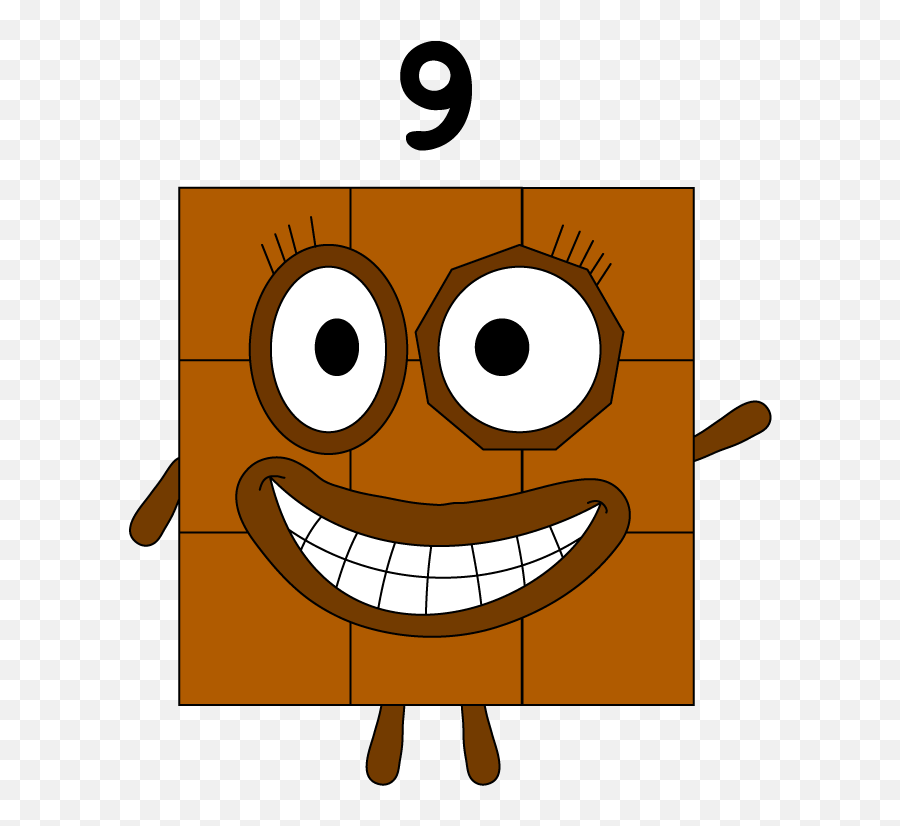Nine Adventures - Numberblocks Brown Emoji,New Emoticons Colored Squares