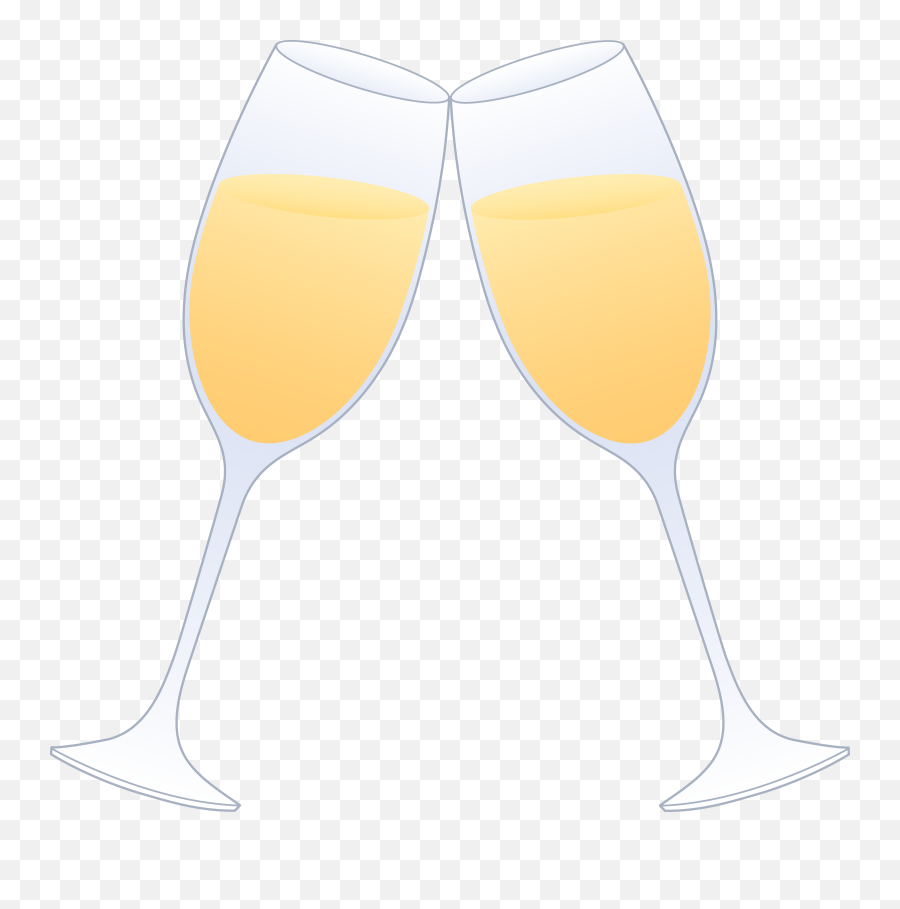 Clinking Champagne Glasses Clip Art Png - Champagne Glass Emoji,Clinking Glasses Emoji