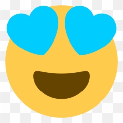 Bluehearts - Blue Heart Eyes Emoji,Oops Emoji