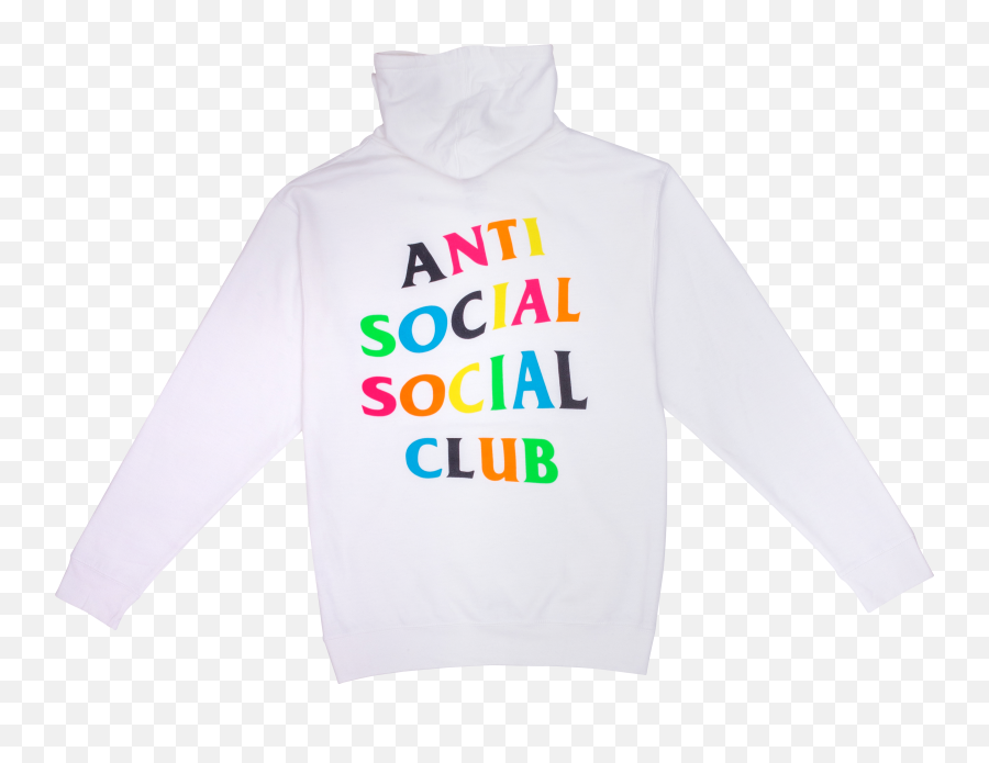 Hanorac Alb Anti Social Social Club - Anti Social Social Club Emoji,Wave Of Emotion Pullover