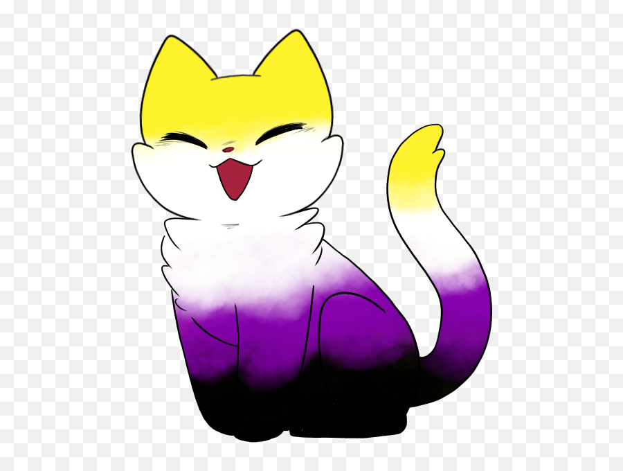 Discover Trending Cat Stickers Picsart - Non Binary Flag Minecraft Animal Emoji,Cat Pls Deviantart Emojis