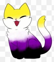 Discover Trending Cat Stickers Picsart - Non Binary Flag Minecraft Animal Emoji,Cat Pls Deviantart Emojis