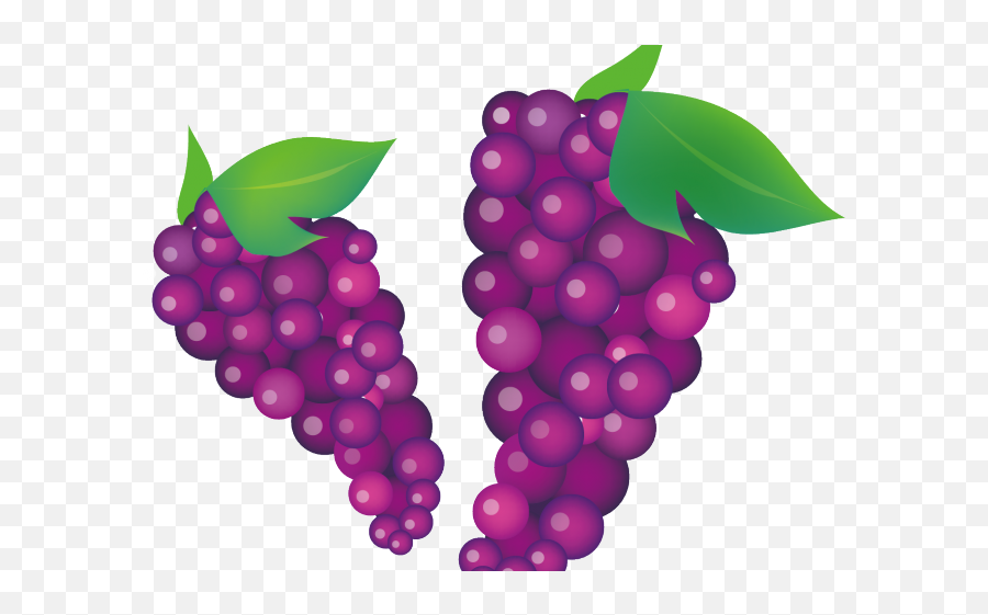 Grape Clipart Violet - Clipart Royalty Free Grapes Emoji,Grape Emoji