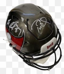 Tom Brady Rob Gronkowski Multi Autograph Helmet Authentic Flex Bucs - Motorcycle Helmet Emoji,Patriots Emoticon Gronk