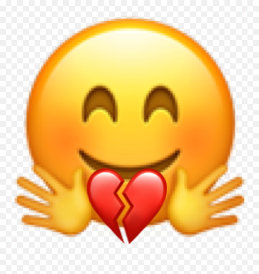 Emoji Smiley Face Smile Fun Heart Black - Smile With Hands Emoji,Puppy Eyes Emoji
