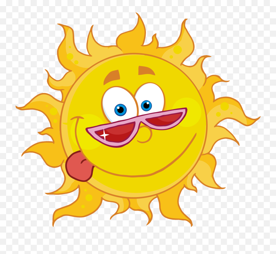 Download Clipart Sun Cool - Sun With Cool Sunglasses Full Happy Sun Emoji,Cool Emoticons