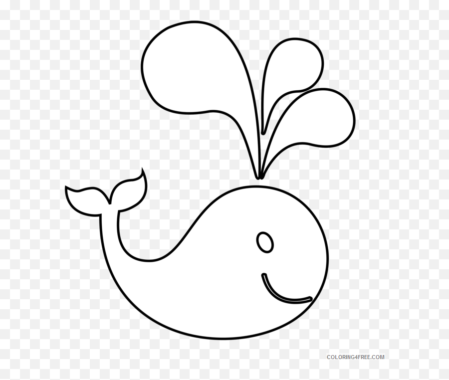 Whale Outline Coloring Pages Whale - Dot Emoji,Free Whale Emoji