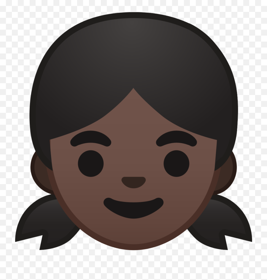 Download Black Girl Emoji Png - Black Face Of Girl Cartoon,Cartoon Emoji