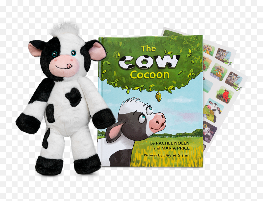 Chidrenu0027s Book The Cow Cocoon Emoji,Emotions Stuffed Animal