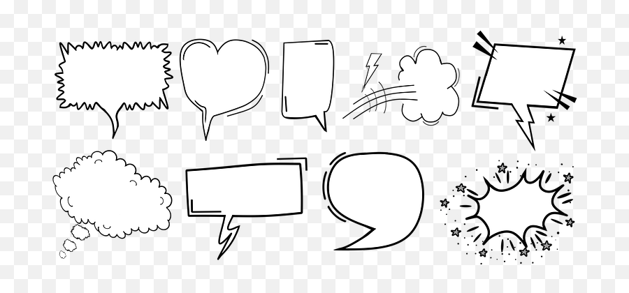 300 Free Comic Bubbles U0026 Comic Illustrations - Pixabay Language Emoji,Thought Bubble Emoji