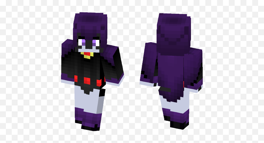 Download Raven Teen Titans Go Minecraft Skin For Free Emoji,Teen Titans Raven's Emotions Colors