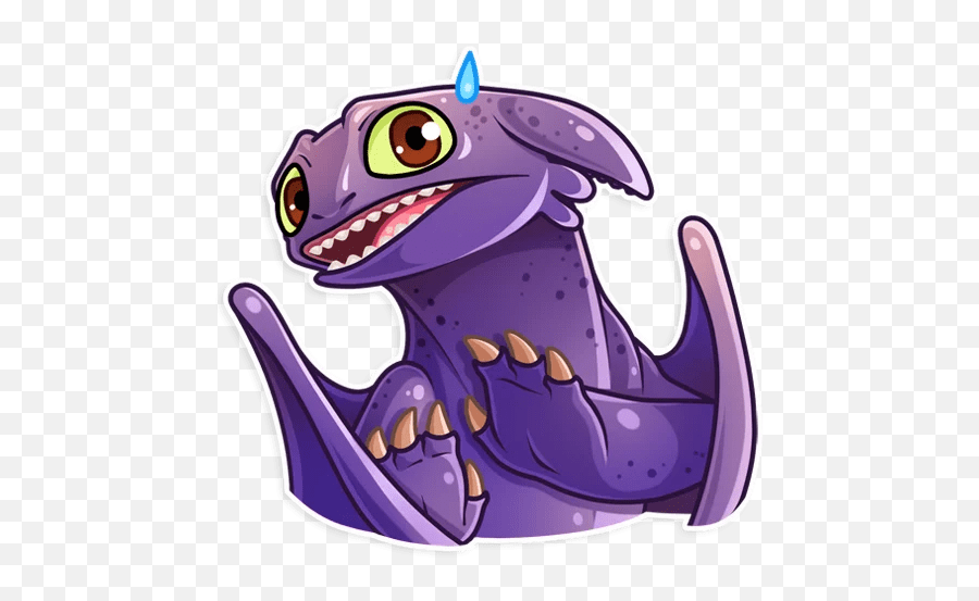 Telegram Cute Doodle Art Emoji,Furry Dragon Emoji