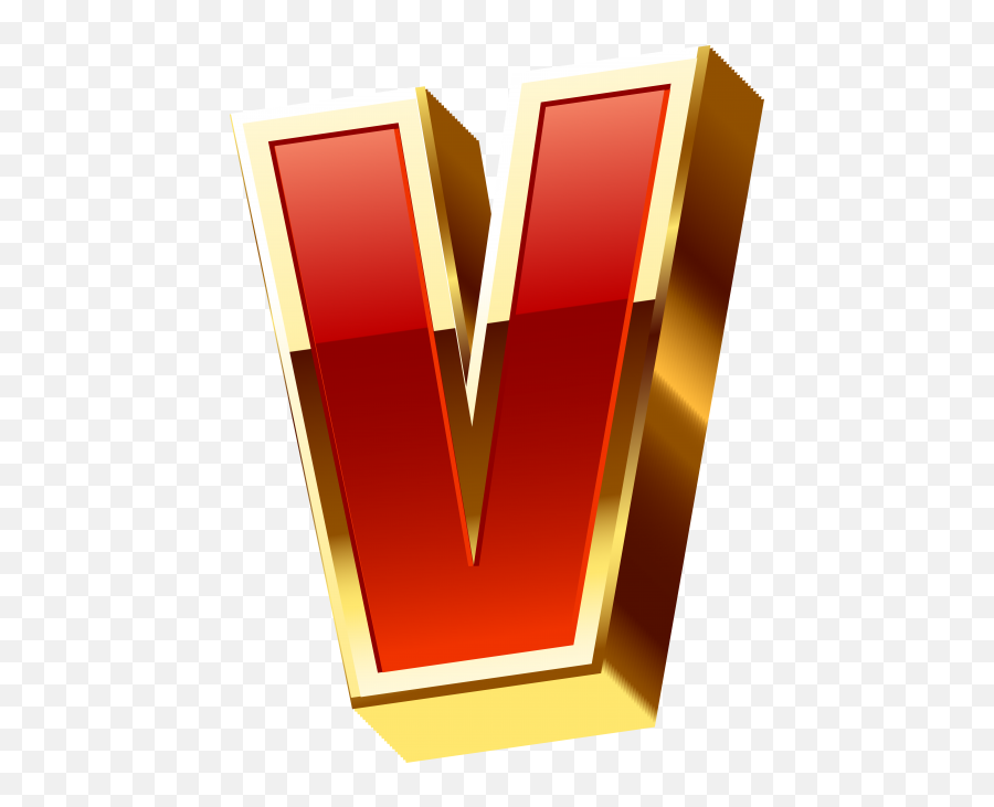 Golden V Letter Png Transparent Image - Freepngdesigncom Emoji,Letter V Emoji